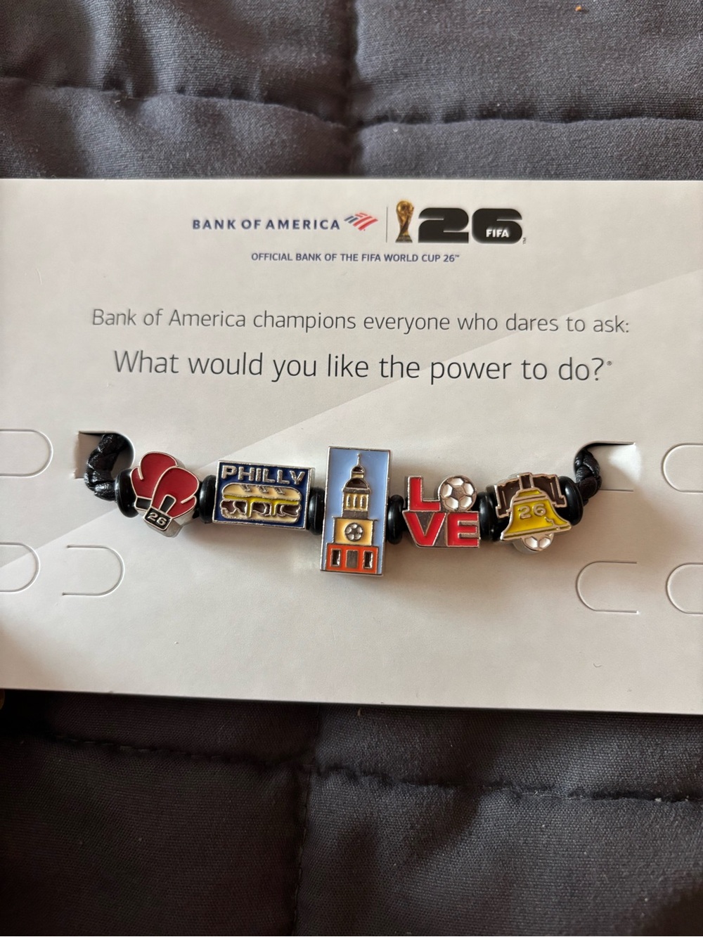 {Full Set} BofA FIFA World Cup 26 Philly Charm Bracelet